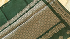 Dark Green Banarasi Silk Saree