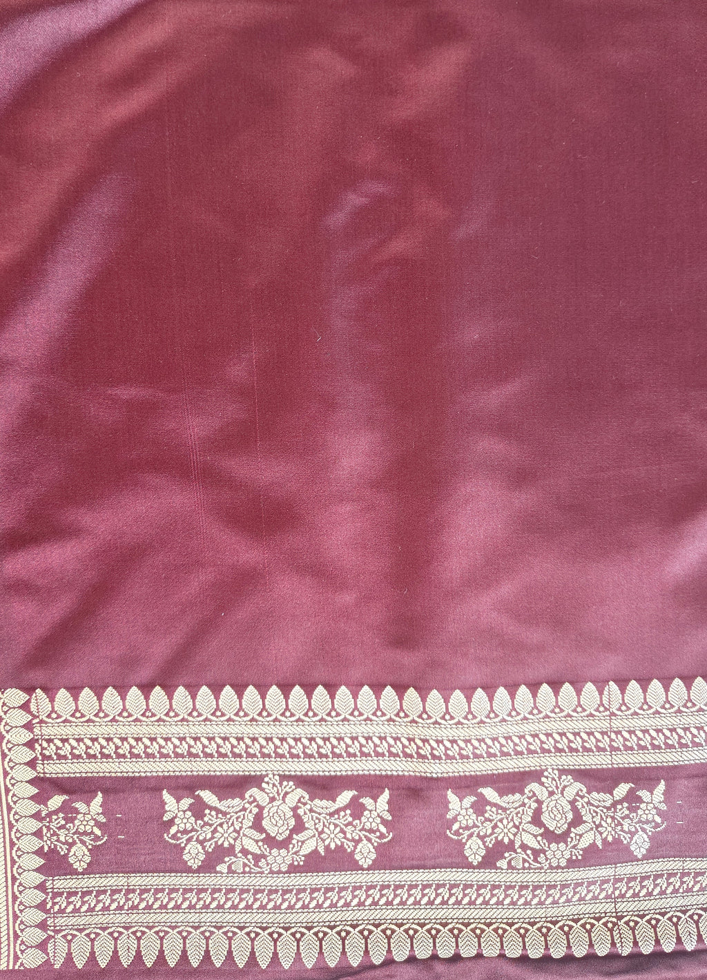 Wine Booti Silk Saree