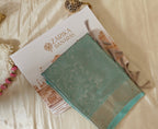 Sea Green Tissue Jaal Saree