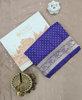 Violet Mashru Katan Heritage Traditional Banarasi Saree
