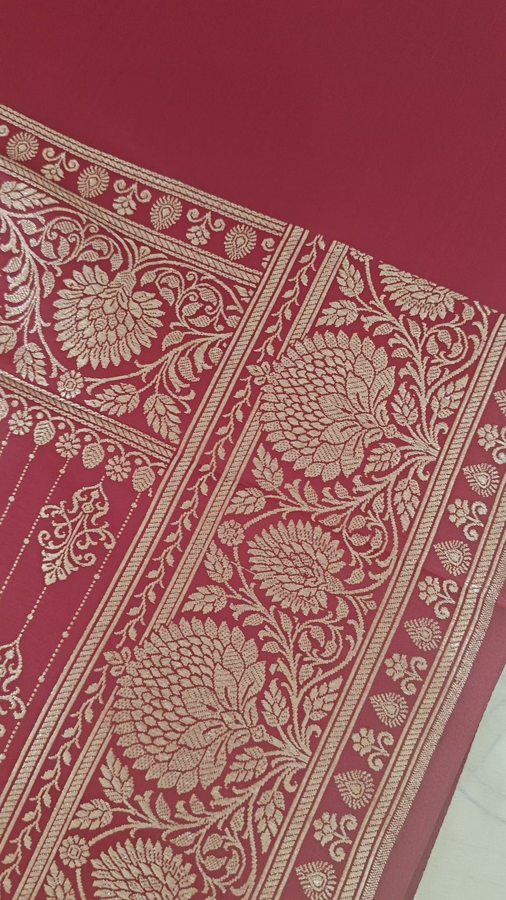 Royal Red Katan Silk Saree