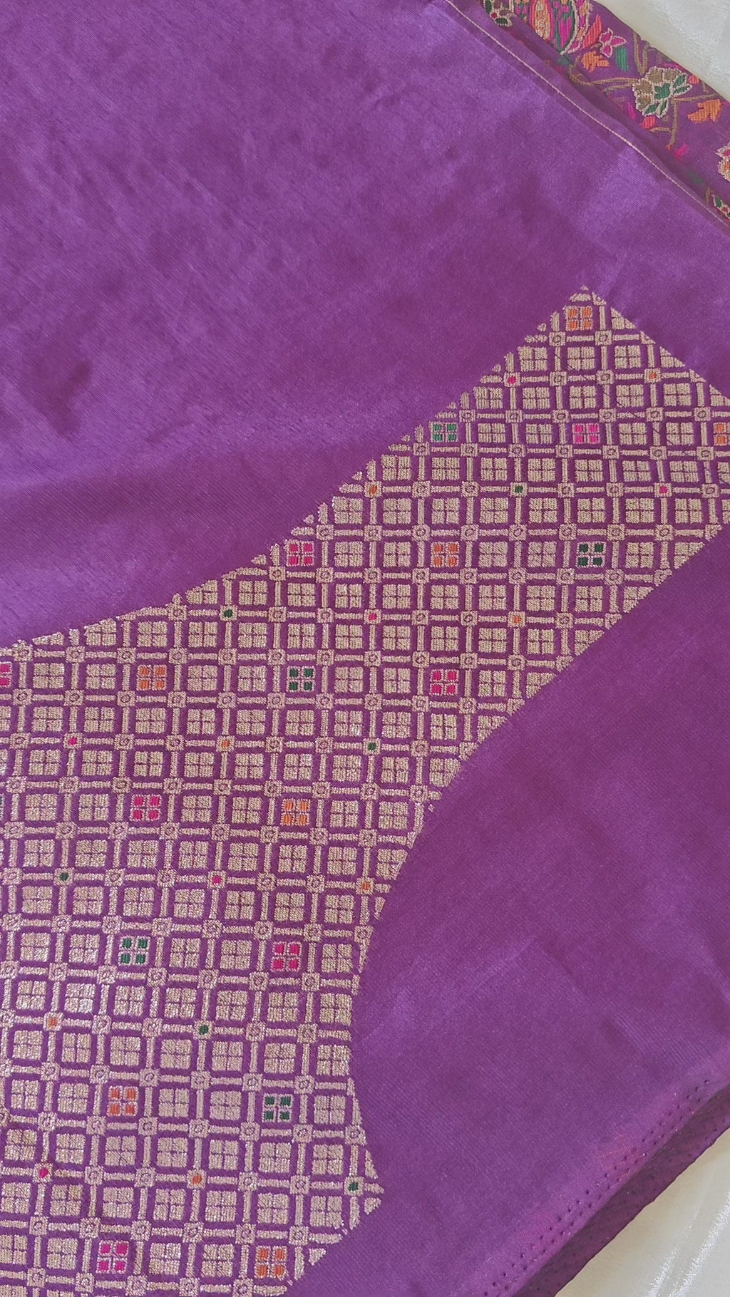 Purple Banarasi Aambi Banarasi Silk