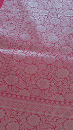 Pink Leheriya Silk Saree
