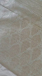 Pastel Green Silver Zari Saree