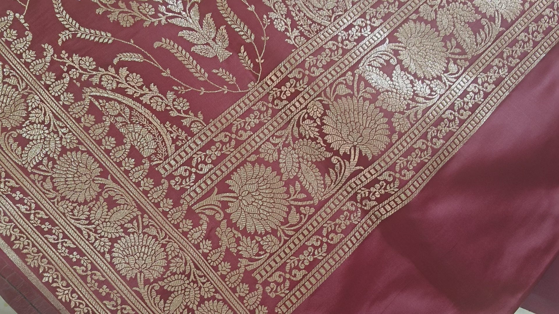 Wine Silk Saree with Booti