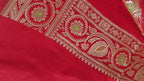 Red banarasi Katan with Meenakari Booti