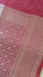 Royal Pink Double Tone Silk Saree