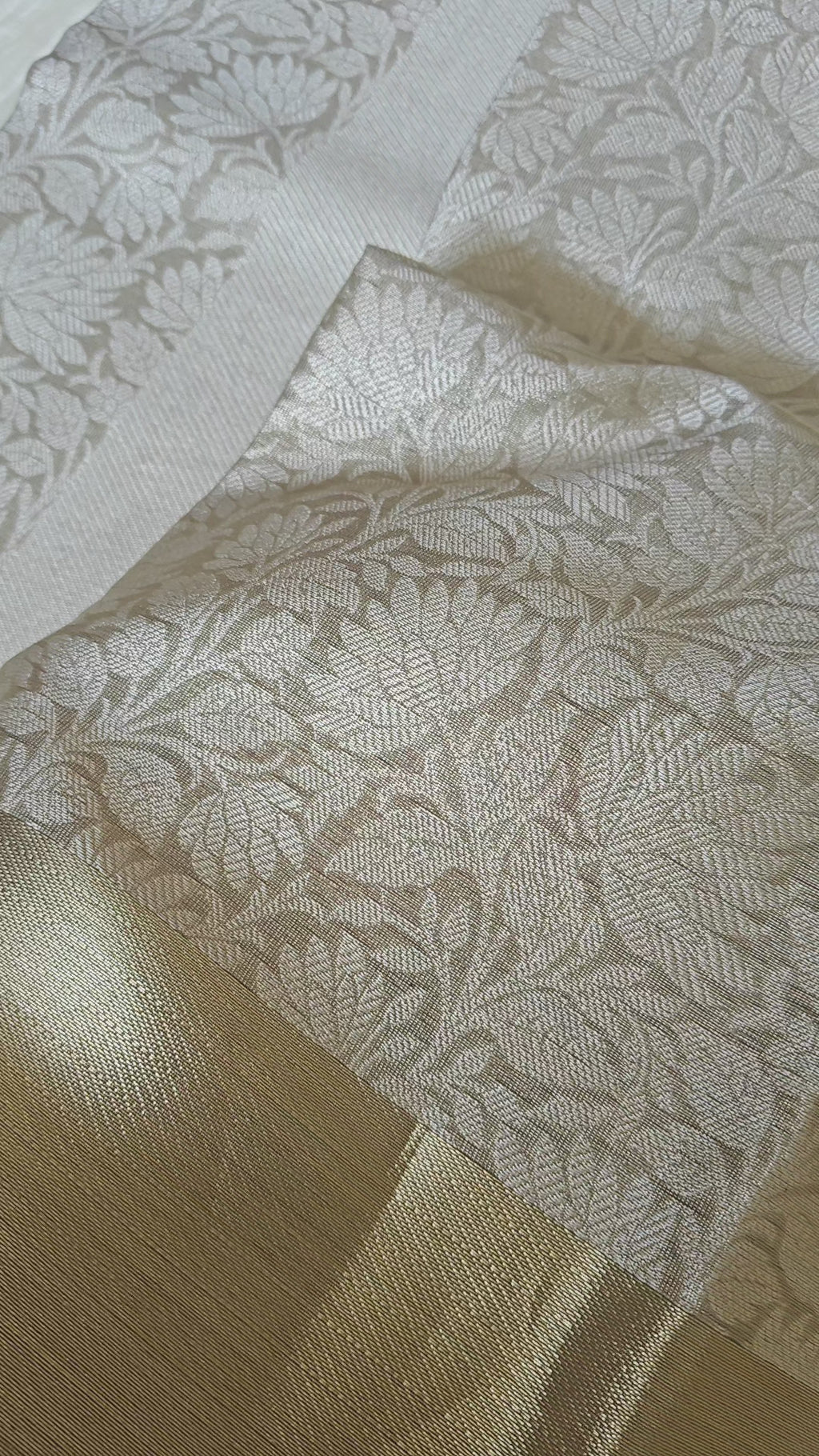 Golden Tissue Saree with Plain Zari Border