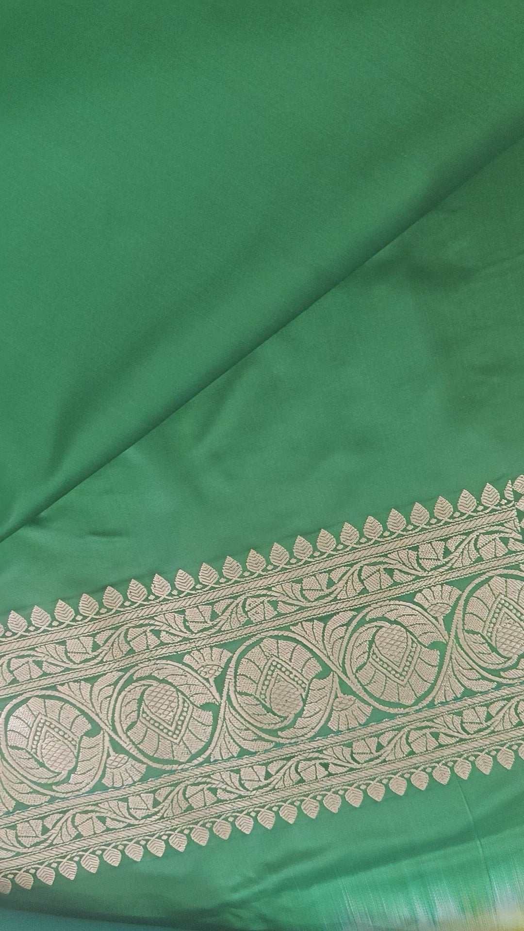 Green Katan Silk Saree