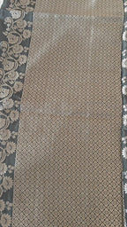Dark Olive Banarasi Silk Saree with All-Over Booti & Unique Running Border