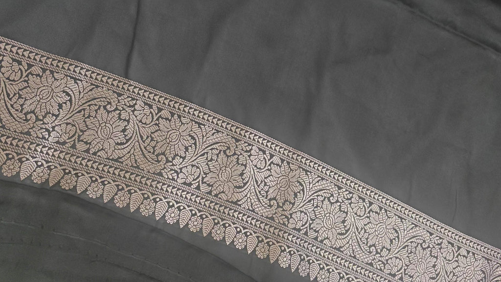 Black Booti Silk Saree