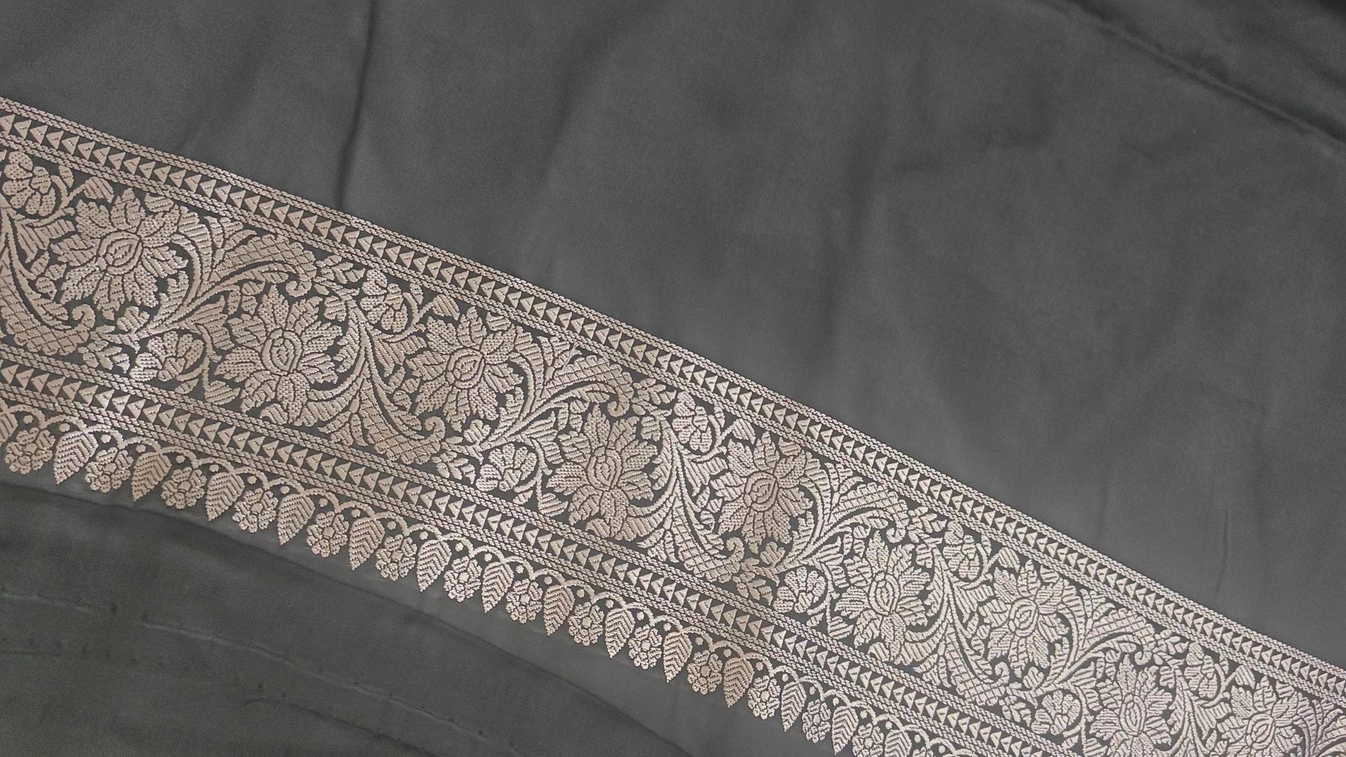Black Booti Silk Saree