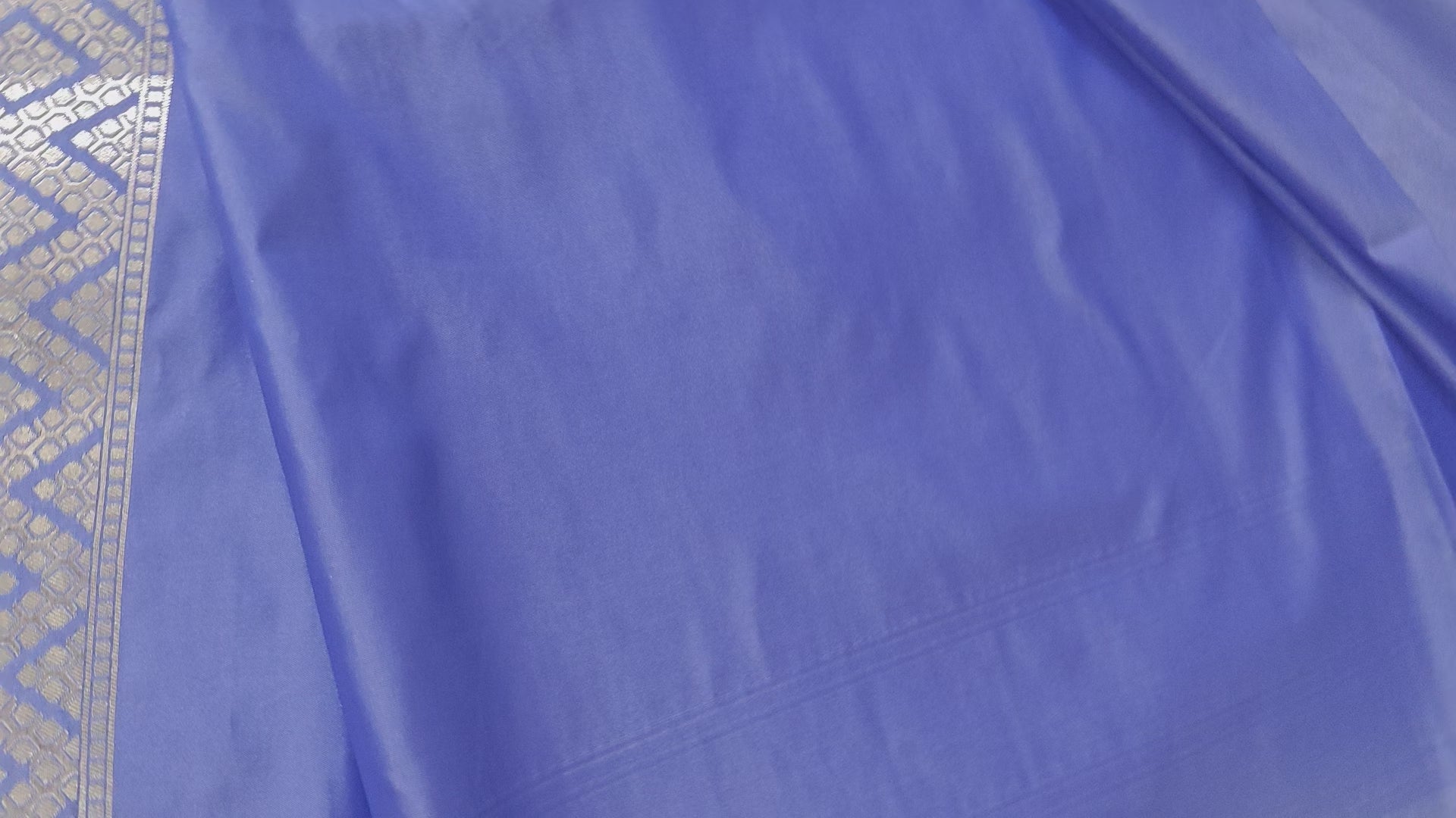 Lavender  Floral Jaal Katan Silk