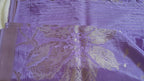 Lavender Designer Saree with Silver Zari