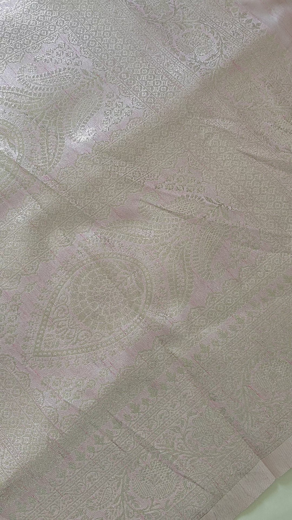 Pink Banarasi Zari Booti Silk