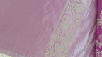 Pastel Pink Jaal Silk Saree