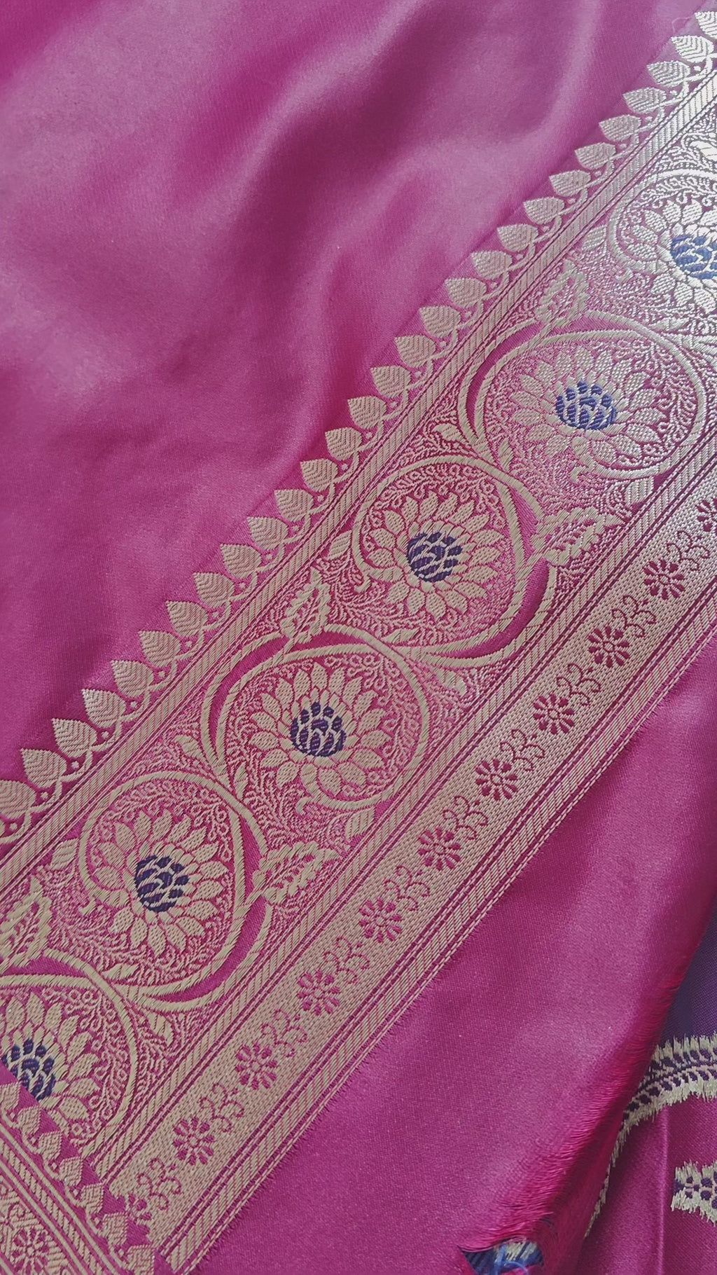 Purple Pink Leheriya Saree