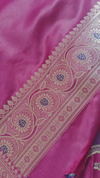 Purple Pink Leheriya Saree